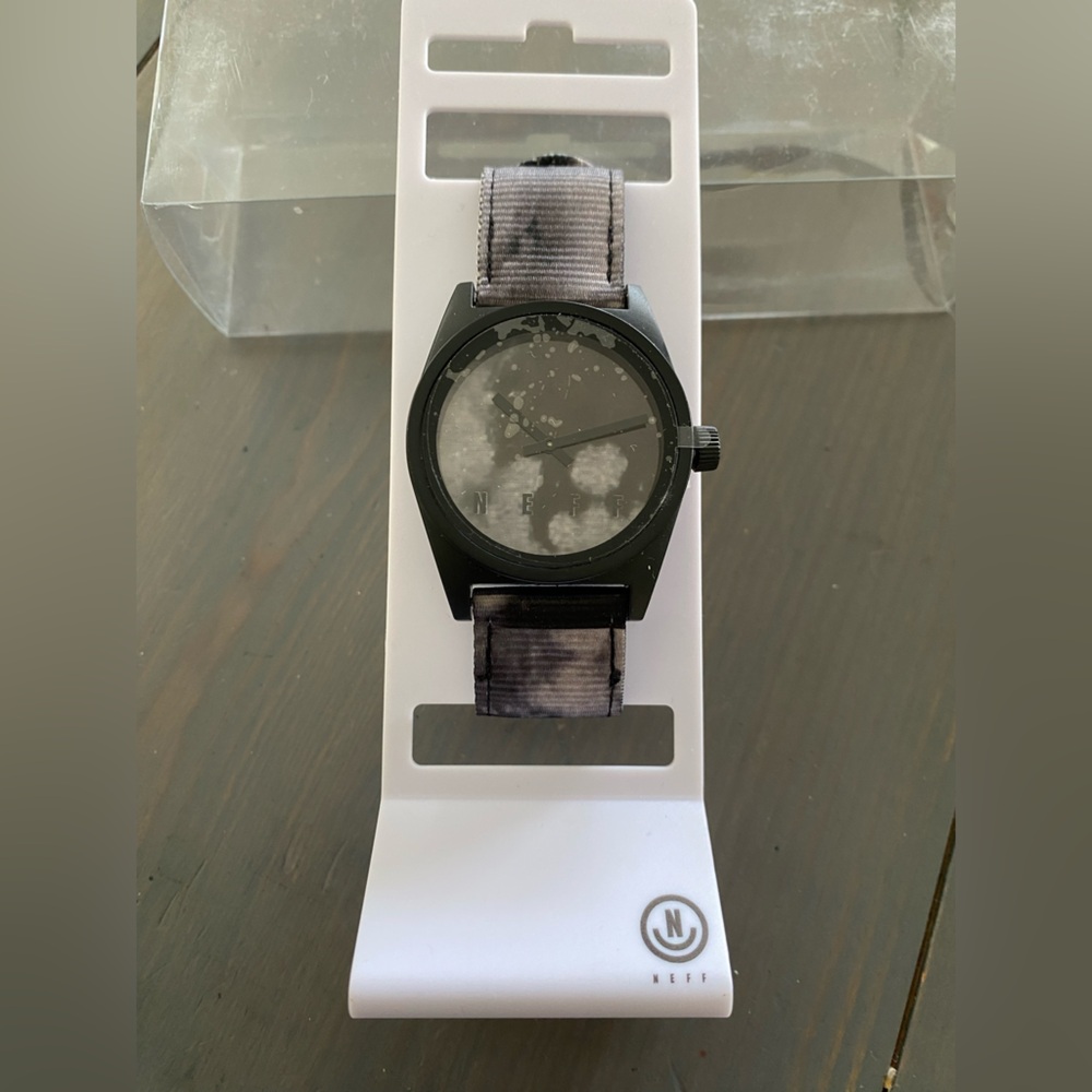NEFF Black/White Tie Dye Watch